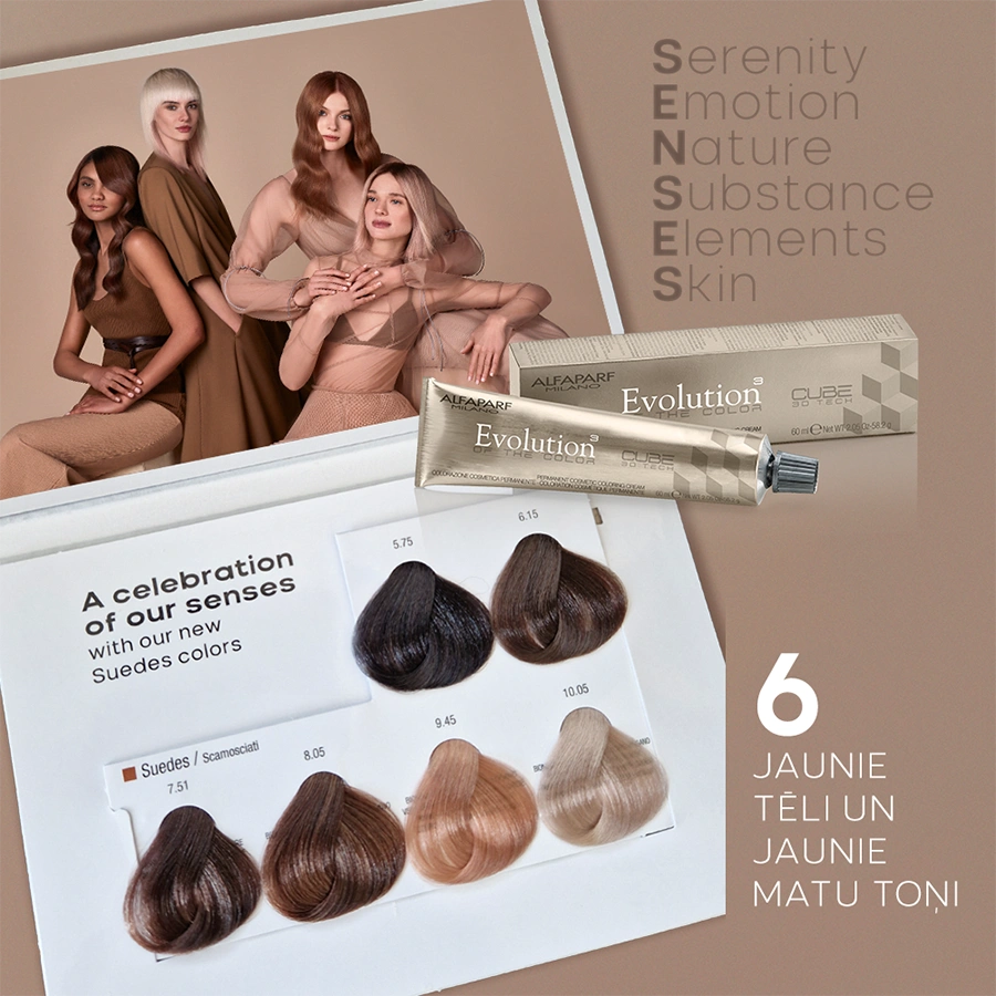 Alfaparf Evolution of the Color CUBE hajfesték - 9.45 60ml Very Light Blonde Copper Mahogany képe 1